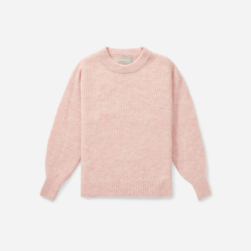 Everlane pink alpaca sweater medium